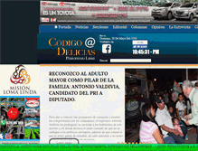 Tablet Screenshot of codigodelicias.com